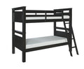 Powell Black Bunk Bed, Twin,