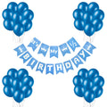 Rozi Decoration Half Birthday Blue Theme Party Decor 1/2 Year Birthday Kit Banner & Balloon For 6 Month Birthday Boy Pack Of 31 