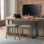 Intercon Eden Backless Barstool, Rustic Dune, Set of 2