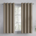 haus & kinder Solid Blackout Door Curtains 7 Feet Long Pack of 2 Door Curtains, 7 Feet Curtains for Door, 100% Room Darkening (M