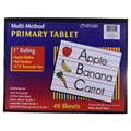 Top Flight Multi-Method 1St Grade Primary Tablet, 1 Inch Ruling, Bond Paper, 11 X 8.5 Inches, 40 Sheets (56415),White