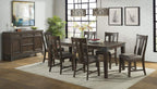 Carefree Home Furnishings Whiskey River 60-78" Wide Leaf, Gun Powder Gray Dining Tables, Gunpowder Grey