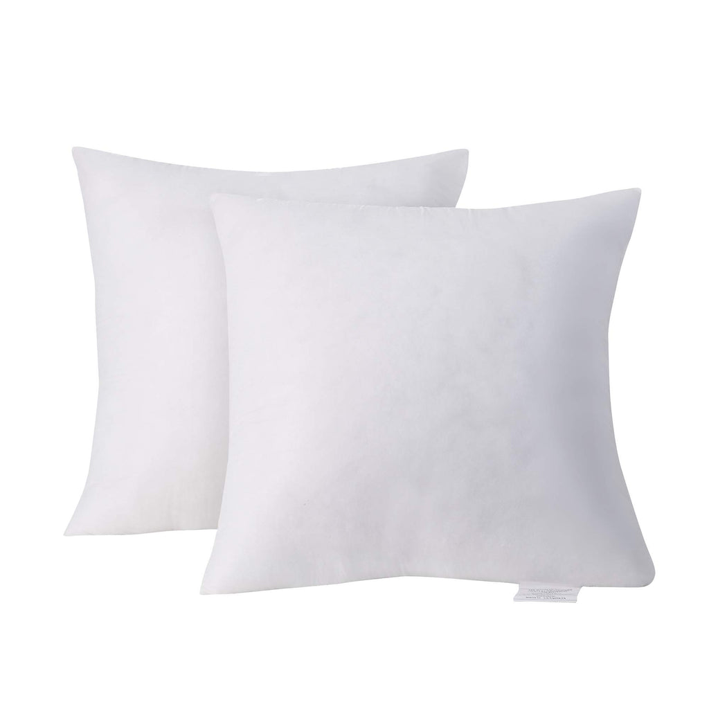 Acanva Decorative Throw Pillow Inserts for Sofa, Bed, Couch and Chair, Square Euro Sham Form Stuffer with Premium Polyester Micr