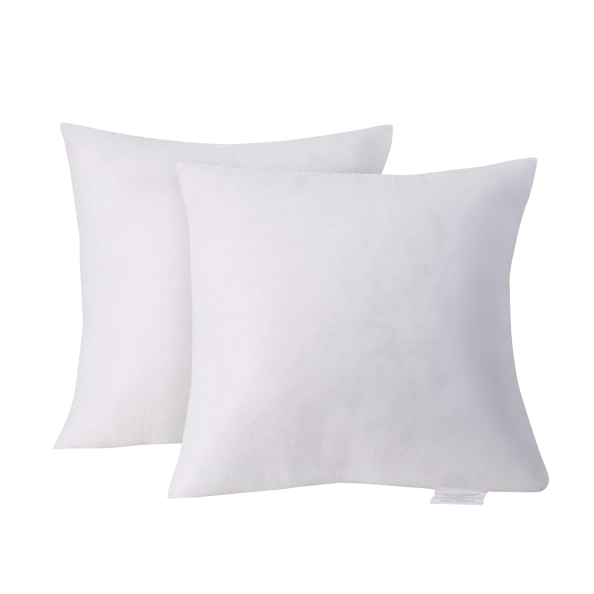 Acanva Decorative Throw Pillow Inserts for Sofa, Bed, Couch and Chair, Square Euro Sham Form Stuffer with Premium Polyester Micr