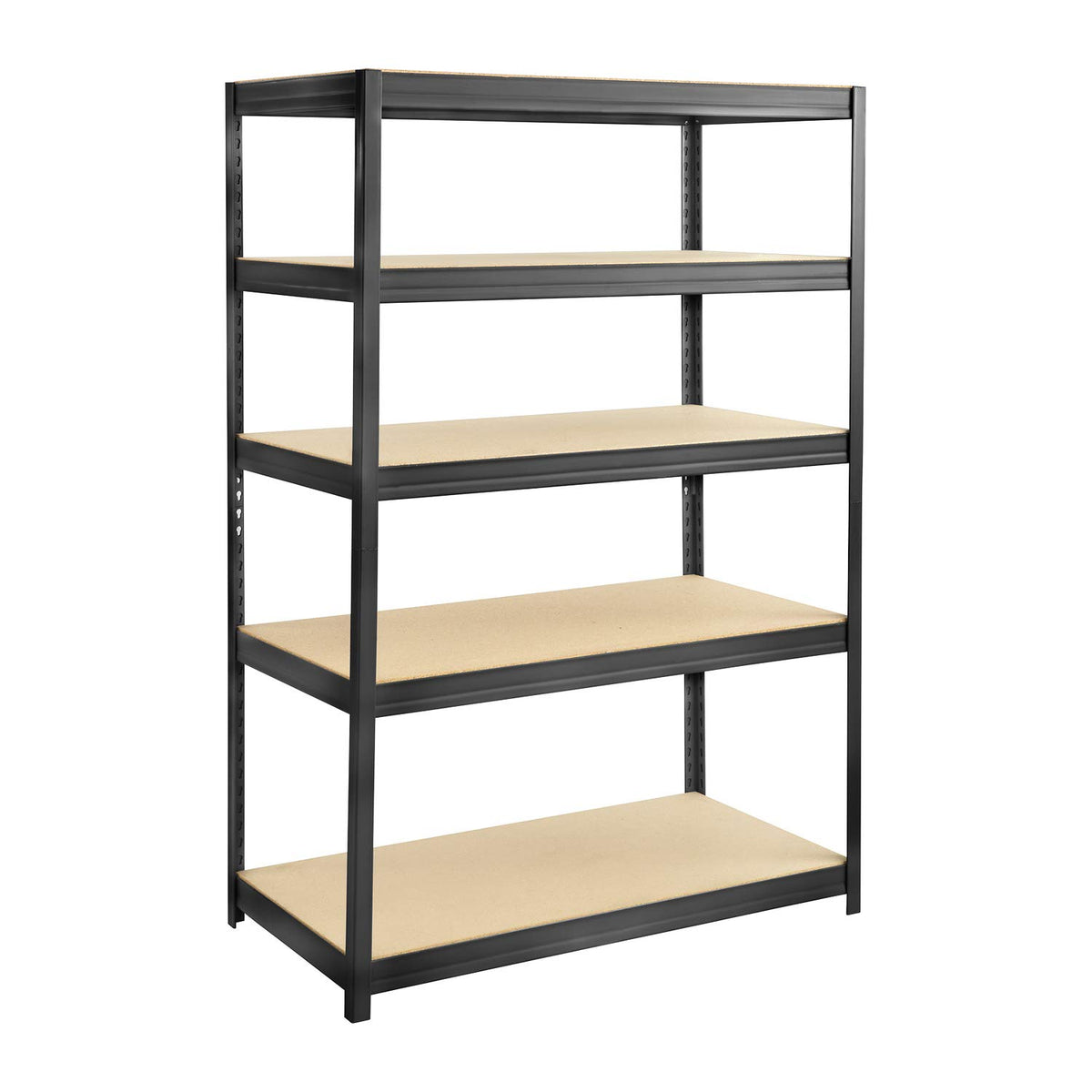 Safco Boltless Steel And Particleboard Shelving 48X24 Black