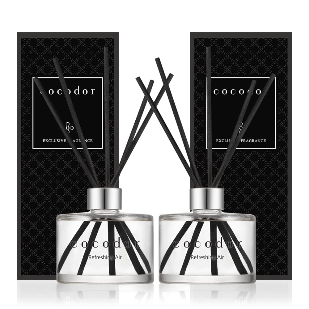 COCODOR Signature Reed Diffuser/Refreshing Air / 6.7oz(200ml) / 2 Pack/Reed Diffuser, Reed Diffuser Set, Oil Diffuser & Reed Dif