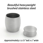 Small Mini Cowboy Boot Keepsake Memorial Cremains Holder Container Jar Vial Brushed Stainless Steel Cremation Funeral Urn Rodeo