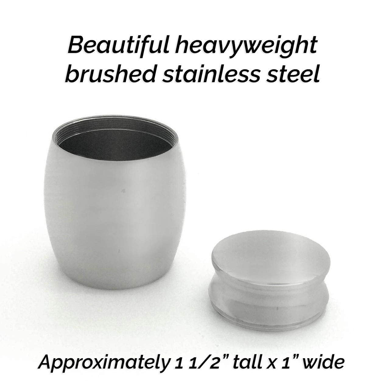Small Mini Cowboy Boot Keepsake Memorial Cremains Holder Container Jar Vial Brushed Stainless Steel Cremation Funeral Urn Rodeo