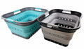 SAMMART 42L (11 gallon) Set of 2 Collapsible Laundry Basket - Foldable Pop Up Storage Container/Organizer - Portable Basket - Sp