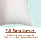 Pillowflex Synthetic Down Pillow Insert - 25X25 Euro Down Alternative Pillow, Ultra Soft Large Square European Throw Pillow, Bed
