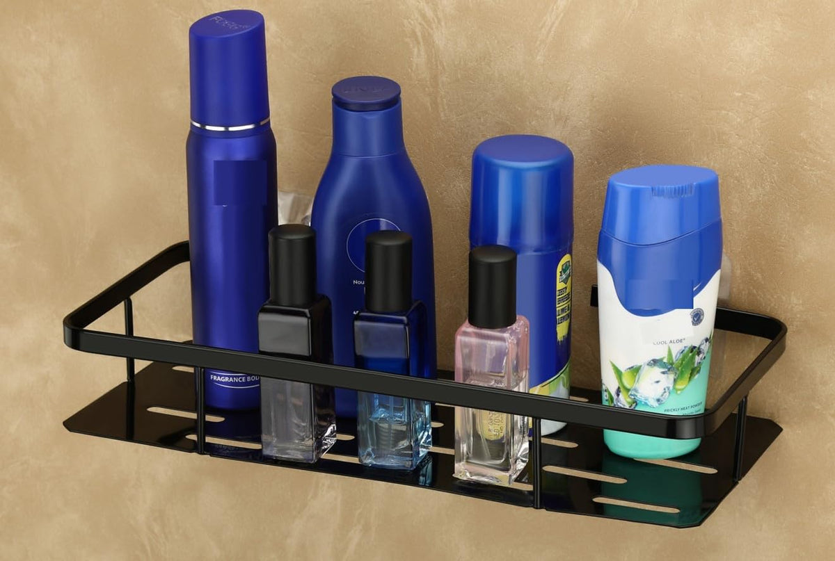 RIOMAX Wall Mounted SelfAdhesive Bathroom Shelf/Kitchen Rack & Holder/Soap Holder/Storage Organizer Rack  Bathroom Accessories
