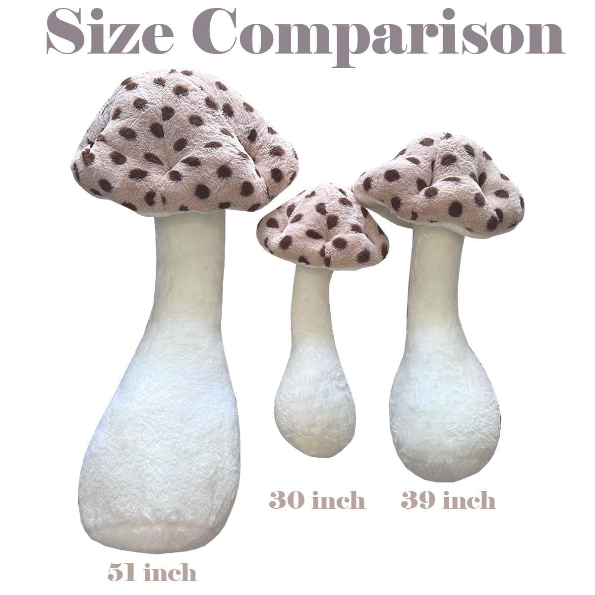 Hofun4U Mushroom Plush Pillow - 30 Inch Mushroom Shaped Stuffed Long Pillow - Mushroom Plush Body Pillow - Christmas Birthday Gi