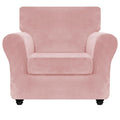 Znsayotx Luxury Velvet Chair Slipcovers With Arm 2 Piece Stretch Chair Covers For Living Room Thick Soft Armchair Slipcover Anti