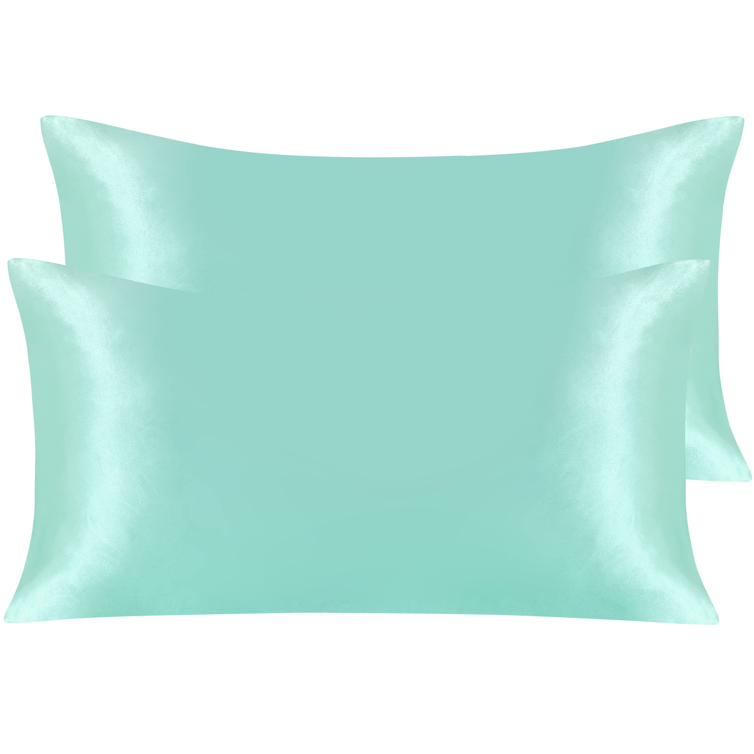 Ntbay 2 Pack Satin King Pillowcases For Hair And Skin, Luxurious And Silky Pillow Cases With Envelope Closure, 20X36 Inches, Lig