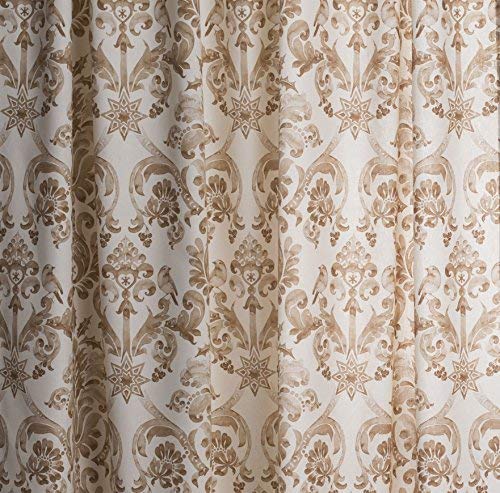 Maison D' Hermine Curtains 100% Cotton (50''X84'') One Panel Easy Hanging With A Rod Pocket & Loop, For Kitchen, Offices Drapes,