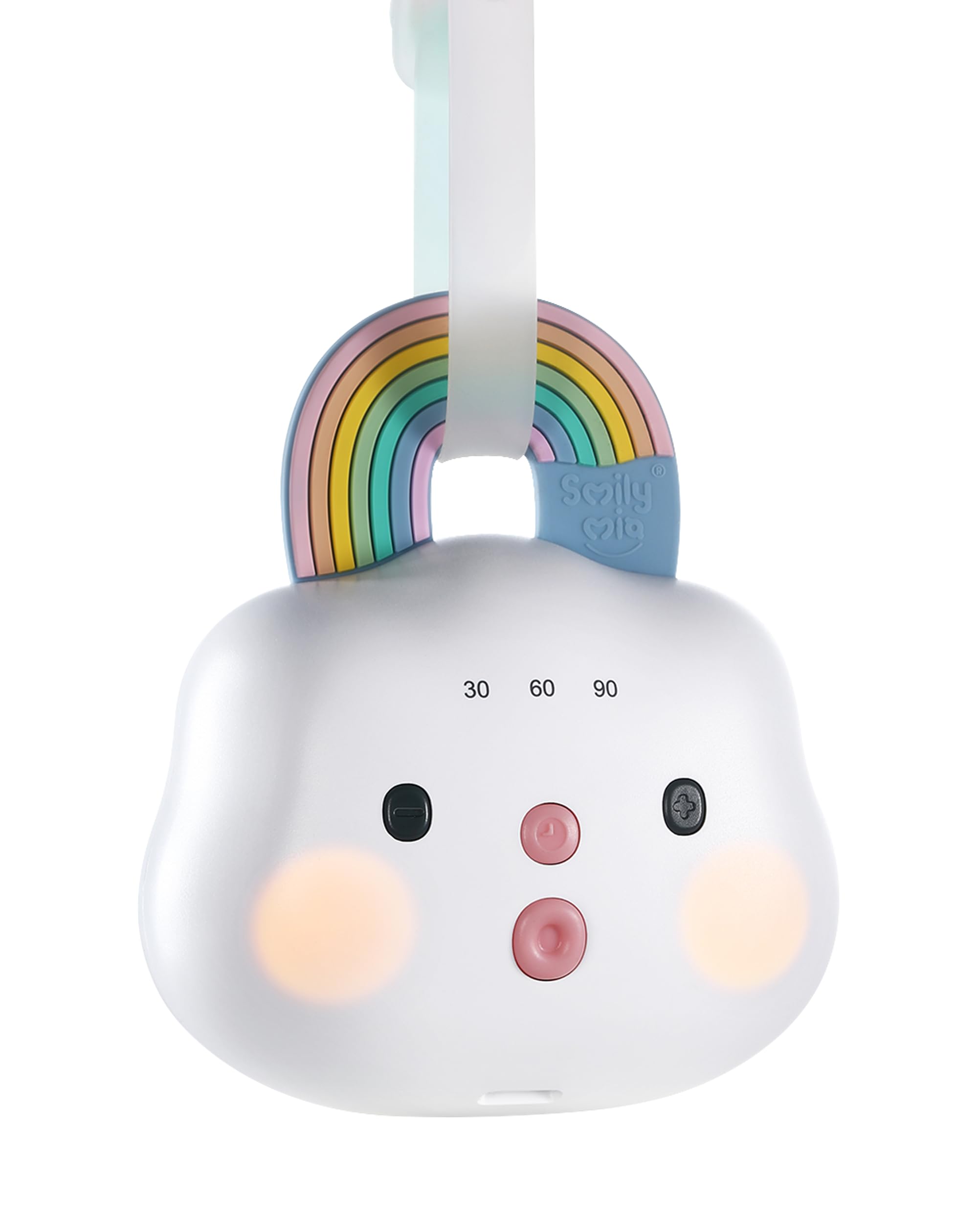Baby Sound Machine Portable White Noise Machine with 14 Soothing Sounds Rechargeable White Noise Sound Machine with 3 Timer Sett