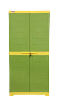 Prima Alfa 2 Plastic Cabinet For Storage Clothes | Space Organizer | Shelves | Cupboard | Living Room | Kids | Multipurpose For 