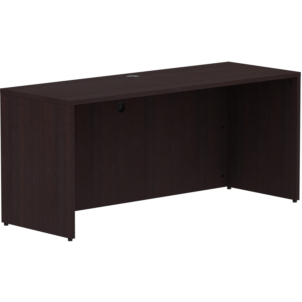 Lorell Espresso Laminate Credenza Desk