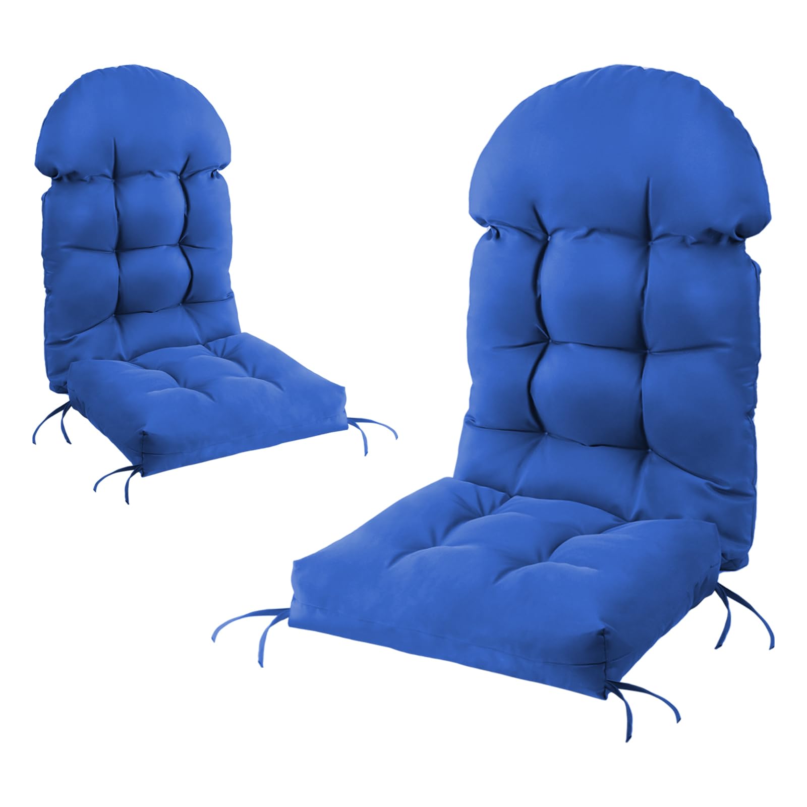 Mguio Adirondack Chair Cushion Set Of 2, Rocking Chair Cushions High Back, Thickened Patio Chair Pad For Indoor And Outdoor, Gli