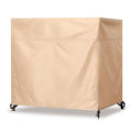 uHousDeco Outdoor 3 Triple Seater Hammock Patio Swing Chair Cover, Water-Resistant, All Weather Protection, Beige Color