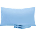 Ntbay King Microfiber Pillowcase Set - 2 Pack, Soft, Wrinkle-Free, Fade-Resistant, Sky Blue, Envelope Closure - 20X36 Inches
