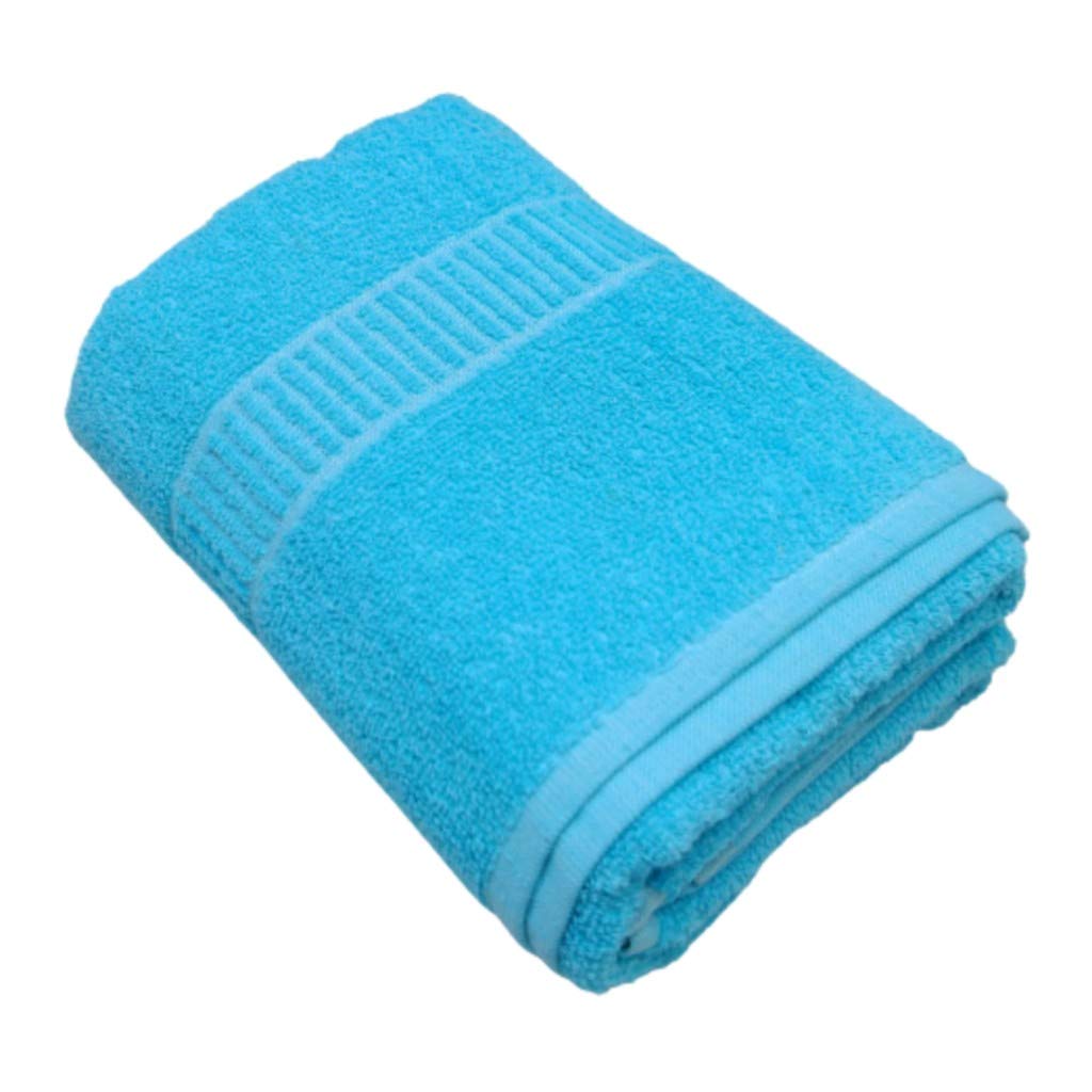 Mps Cotton Cool 100% Cotton Bath Towel 400 GSM (Size:Length:59 Inch X 150 cm,Width:29 Inch X 74 cm) (Pack of 1 Piece) (Sky Blue)