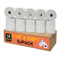 Sjpack Thermal Paper 3 1/8 X 230Ft Pos Receipt Paper, 10 Rolls Cash Register Roll Tm-T88 T-20 T-90 Srp-350 370
