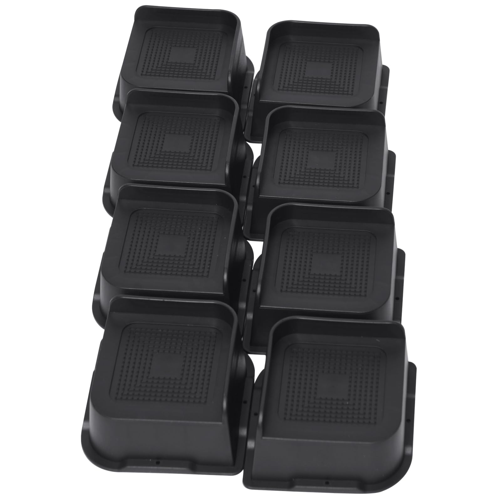 Mymulike Bed Risers 3 Inch, Oversized Furniture Risers,Heavy-Duty Support Up To 6000 Lbs, Lift 3 Inch For Couch, Sofa, Table,Cha