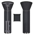 Patio Heater Covers With Reflective Strip,Outdoor Heater Cover Waterproof,Dustproof,Wind-Resistant,Sunlight-Resistant,Snow-Resistant,Black,89.5''X 33.5' Dome X 19.5' Base