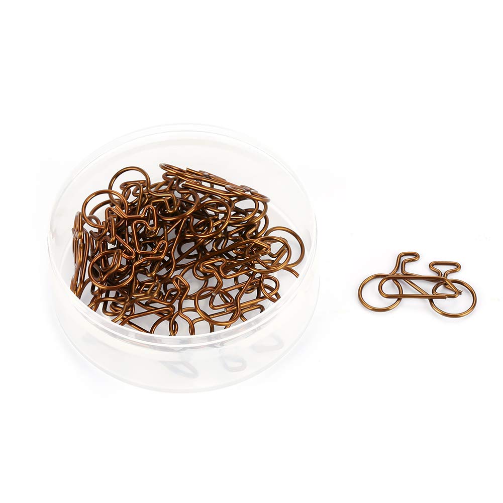 20Pcs Paper Clip Metal Funny Document Clips For School Office Bookmark Organizing Stationery Supplies