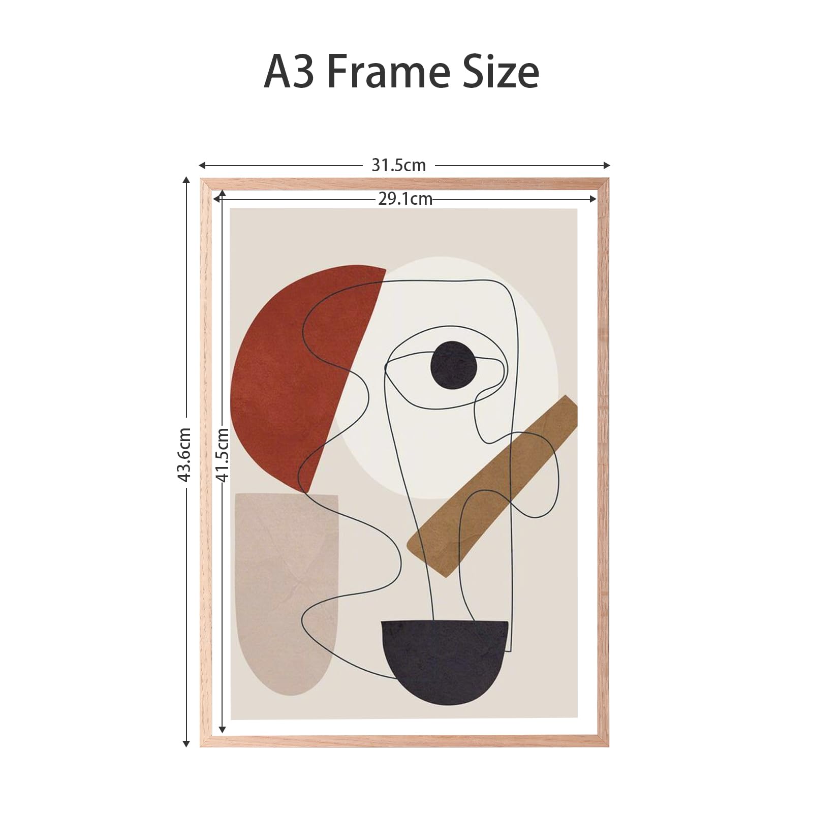 Lyyyxgyp A3 Oak Wood Picture Frame 2 Pack 11.7X16.5 In Natural Wooden Photo Frame Gallery Poster Frame With Plexiglass For Wall