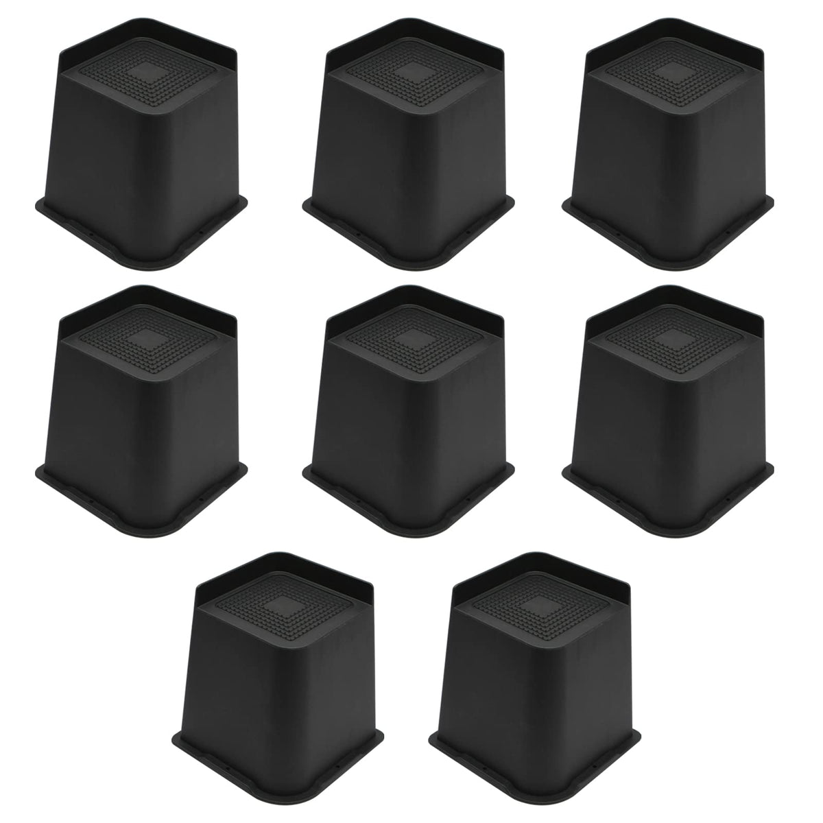 Mymulike Bed Risers 4 Inch,6 Inch, 8 Inch, Oversized Furniture Risers, Support Up To 6000 Lbs, Lift 4 Inch For Couch, Sofa, Tabl