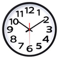 Wall Clock 12 Inch Silent Non-Ticking Big Numbers Easy to Read Wall Clocks Decorative for Office School Bedroom Home