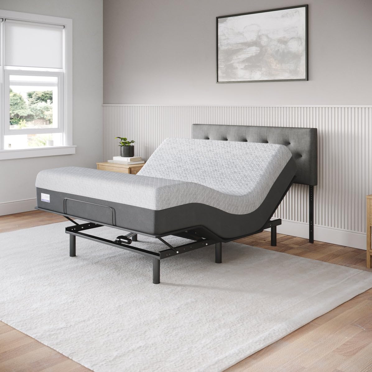 Celestial Aurora Adjustable Bed Base (Frame Only), Easy Assembly, Head and Foot Lift, Zero Gravity, Memory Positions - Queen