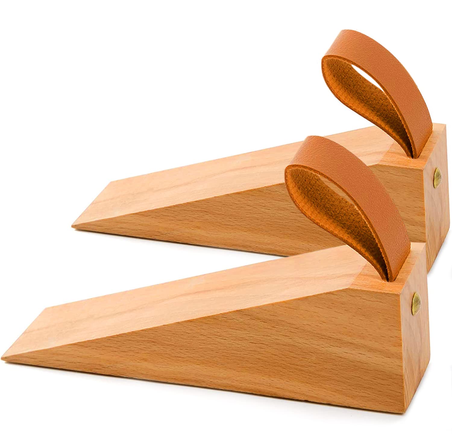 Wood Door Stopper, Solid Wood Non-Slip Door Wedges, Sturdy And Durable Door Stop Wedge, Door Stopper Fit For Door Bottom Seam (0