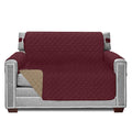 Sofa Shield Chair Slip Cover With Patented Strap, Cushion Protector, Reversible Stain And Dog Tear Resistant Slipcover, Quilted