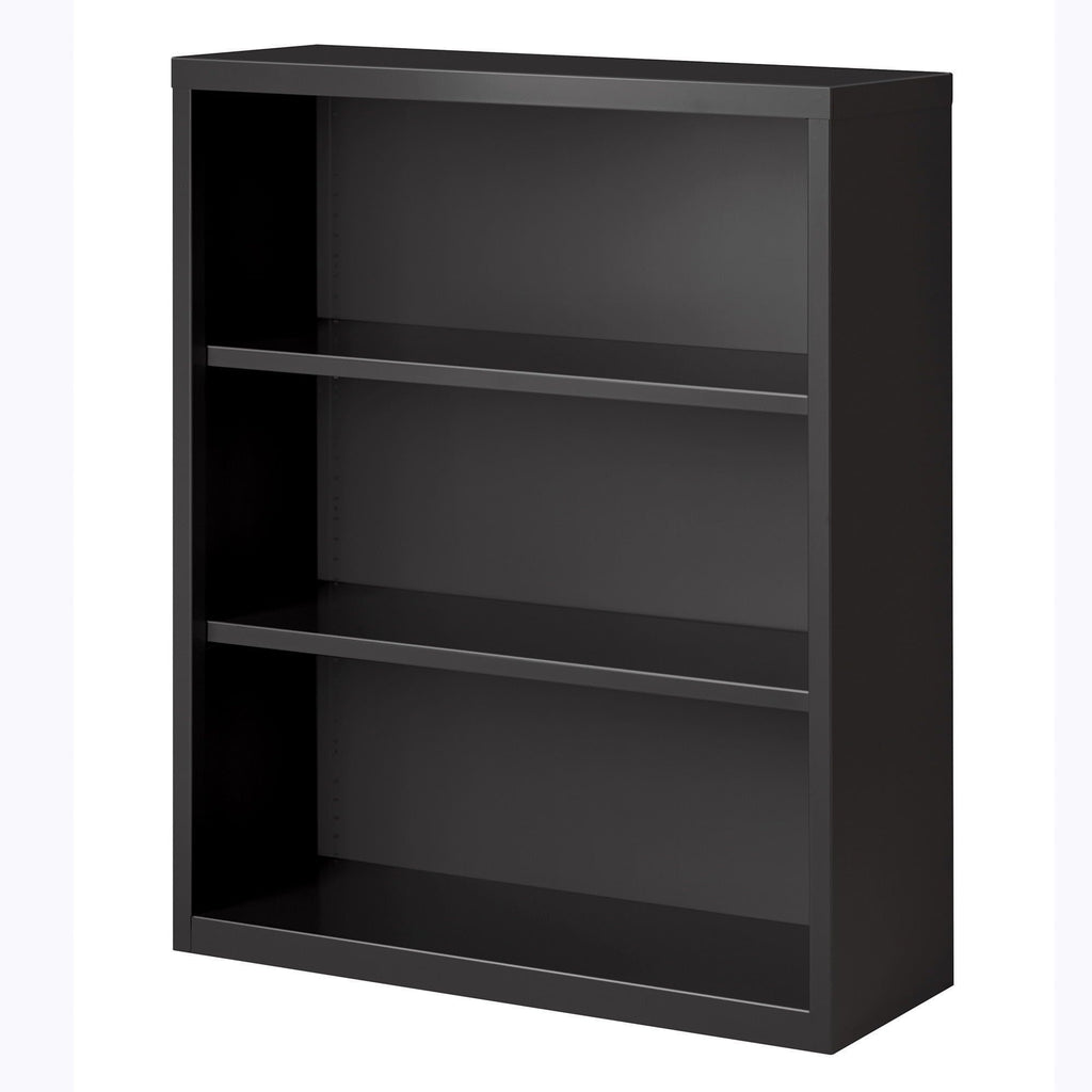 Lorell Fortress Series Charcoal Bookcase, 34.5" X 13" X 42"