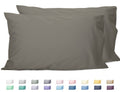 Sunflower Queen Pillowcases Set Of 2, 100% Cotton Queen Size Pillow Cases 2, 20  30 Inches Taupe Gray, Soft And Breathable