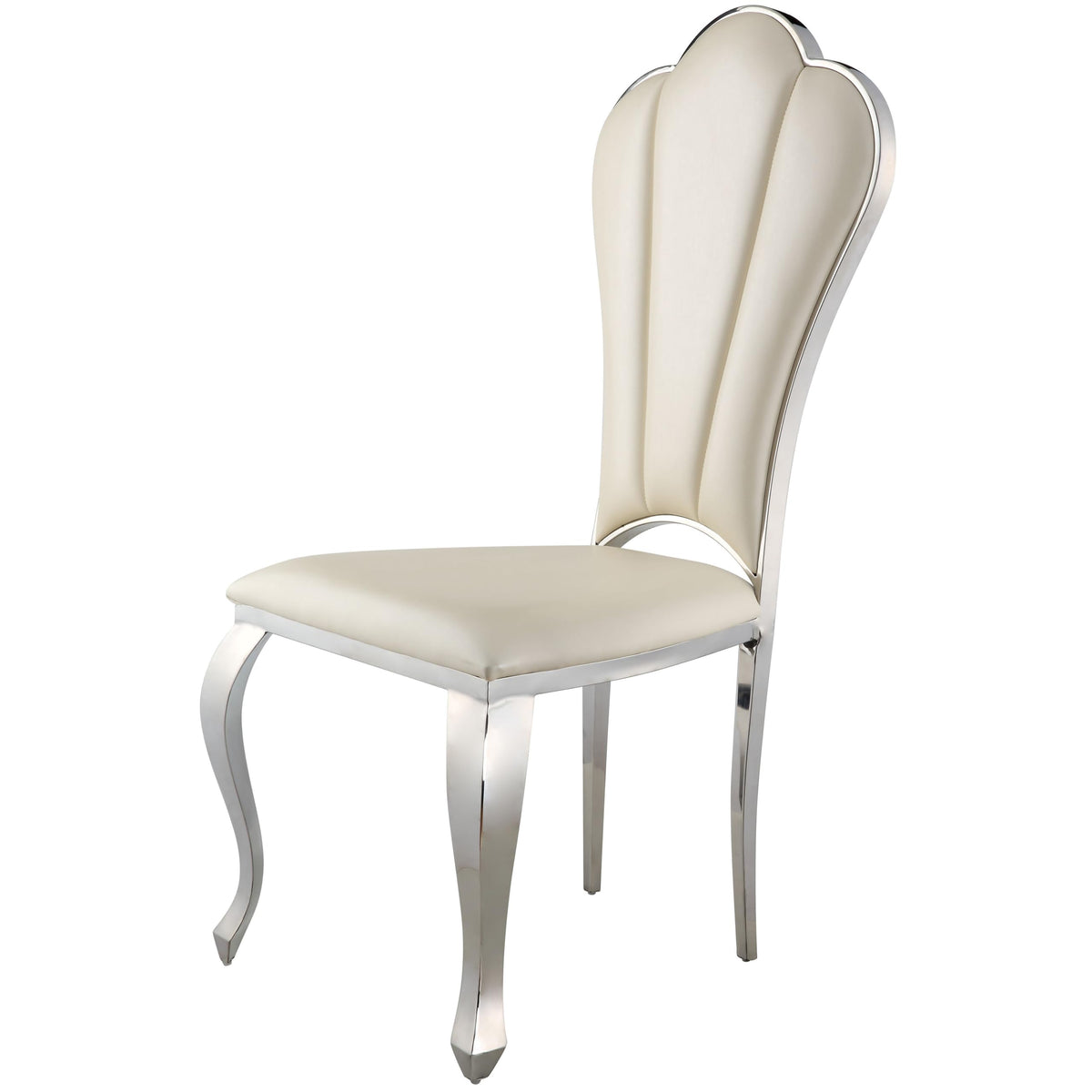 Acme Cyrene Side Chair (Set-2) in Beige