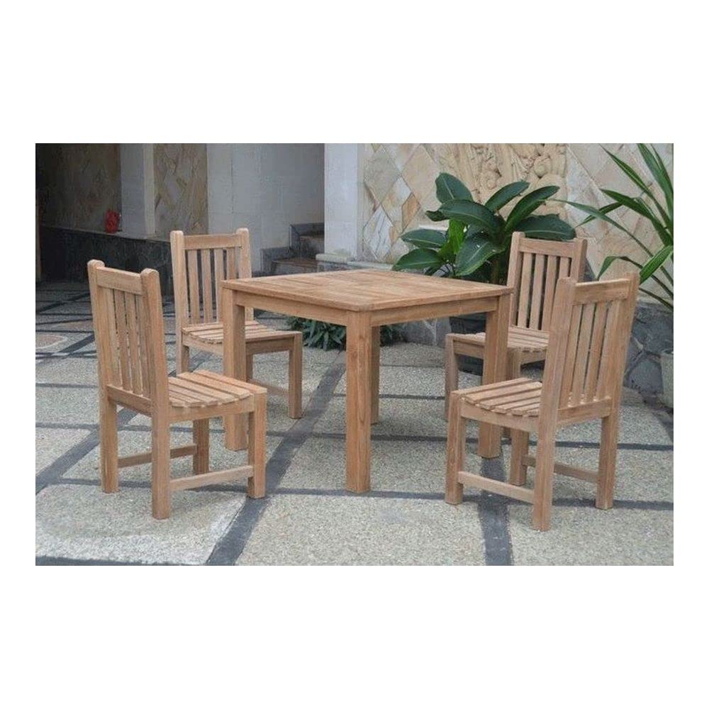 Anderson Teak Bahama Classic 5-Pieces Dining Set - Thumbnail 5