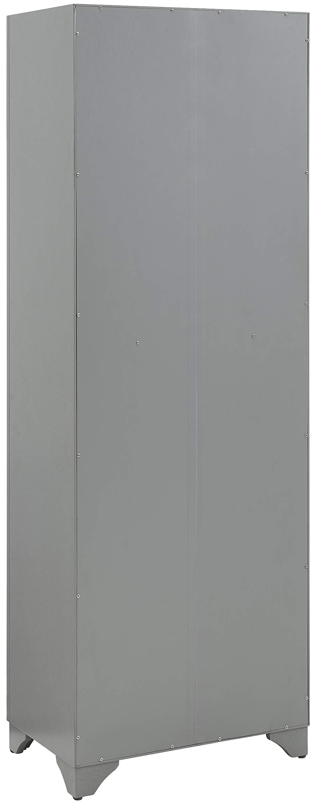 Crosley Furniture Tara Pantry Storage Cabinet With Shelves, Kitchen, Dining, Or Laundry Room, Distressed Gray