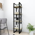 vidaXL 4-Tier Book Cabinet Sonoma Oak 15.7"x11.8"x55.1" Chipboard