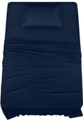 Utopia Bedding Twin Bed Sheets Set - 3 Piece Bedding - Brushed Microfiber - Shrinkage And Fade Resistant - Easy Care (Twin, Navy