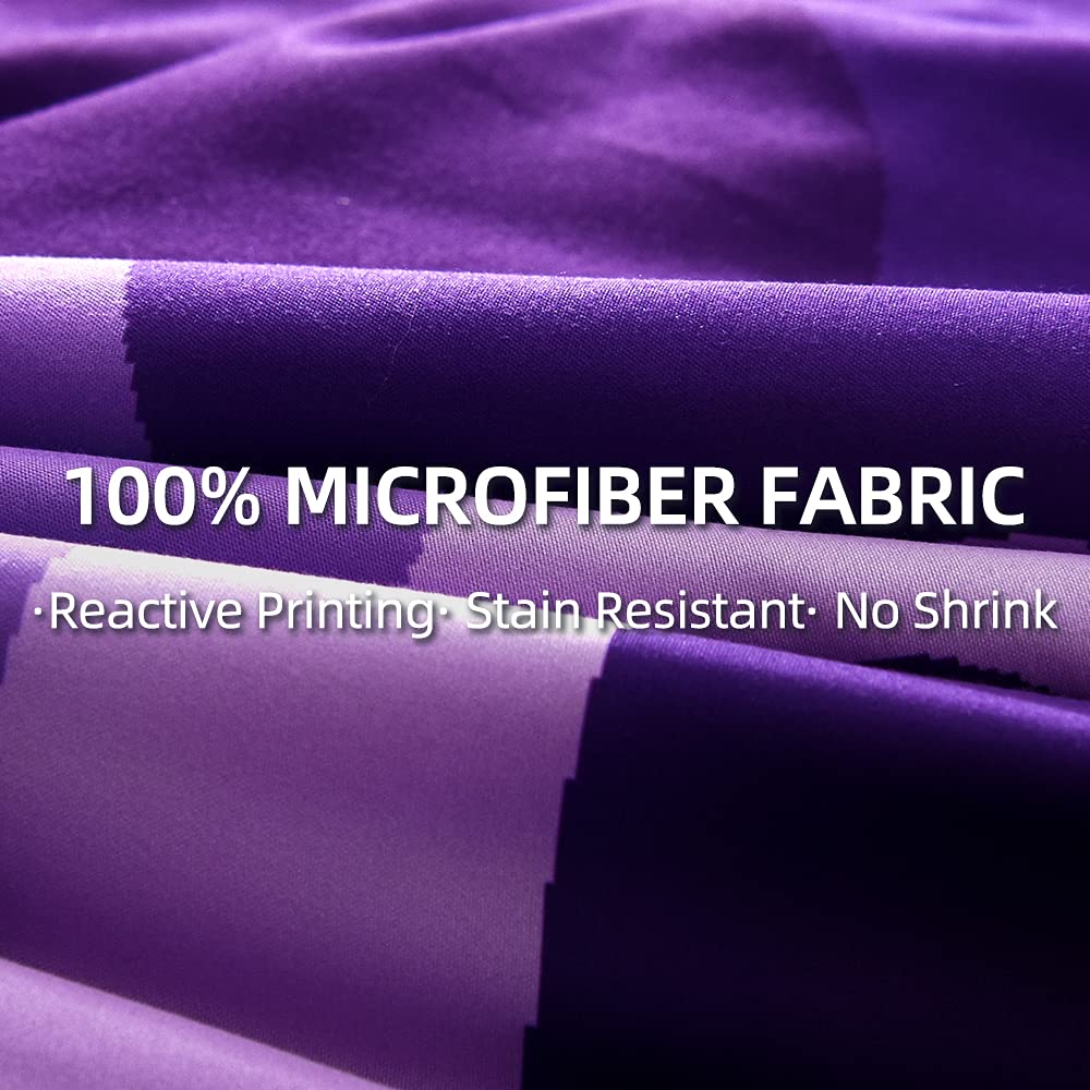 Meeting Story Camo Twin Bedding Set Purple Camouflage Comforter Set, 3 Pcs One Comforter And Two Pillowcases All Season Lightwei