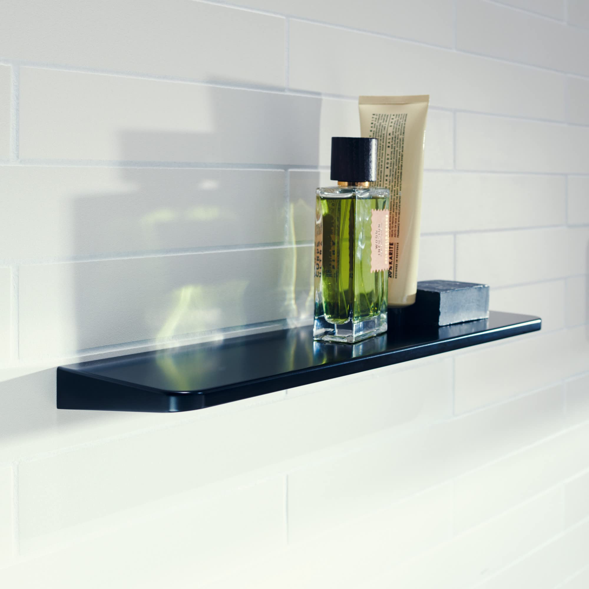 Axor Universal Circular 16-Inch Modern Shelf, 16'' In Chrome, 42844000