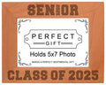 ThisWear Graduation Picture Frame Seniors Spelled with 2025 Graduation Gifts for Men High School Graduation Frame Natural Wood L