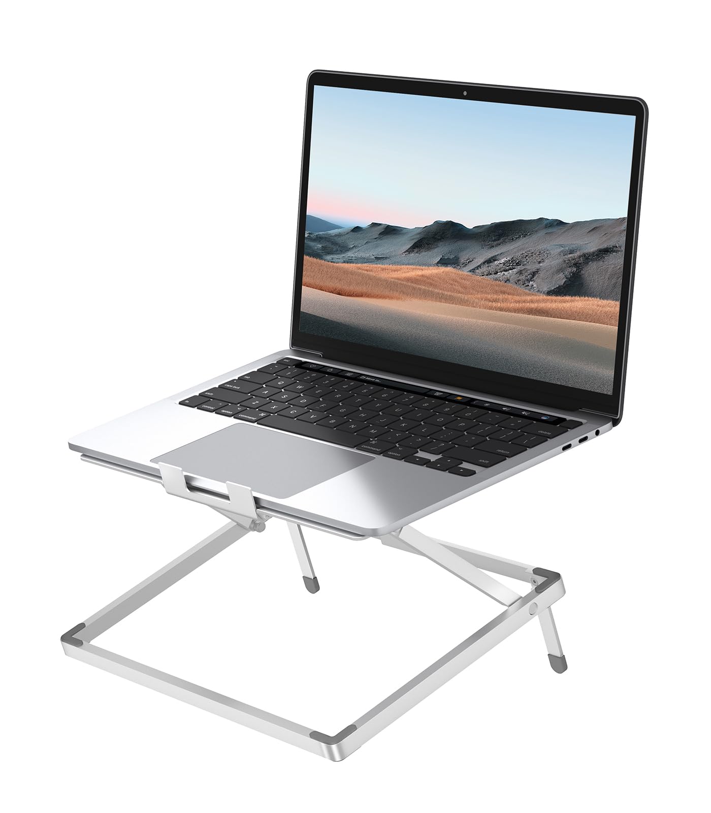 oumaga Laptop Stand for Desk, Height Adjustable Laptop Riser Aluminum Portable Laptop Holder, Holds All Laptops and Notebook up 