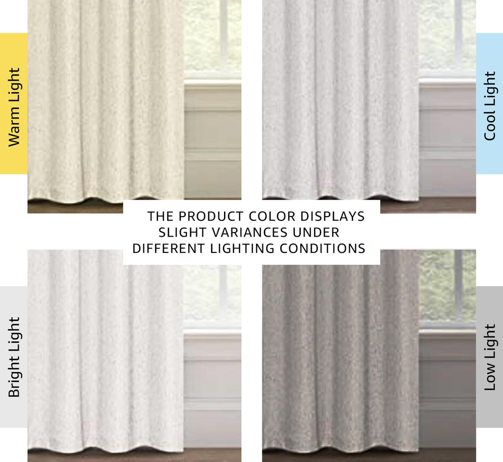H.Versailtex 100% Blackout Curtains Linen Textured Blackout Curtains For Bedroom Full Light Blocking Thermal Insulated Curtain P