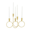CosmoLiving by Cosmopolitan Metal Candelabra, 15'' x 5'' x 11'', Gold
