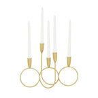 CosmoLiving by Cosmopolitan Metal Candelabra, 15'' x 5'' x 11'', Gold